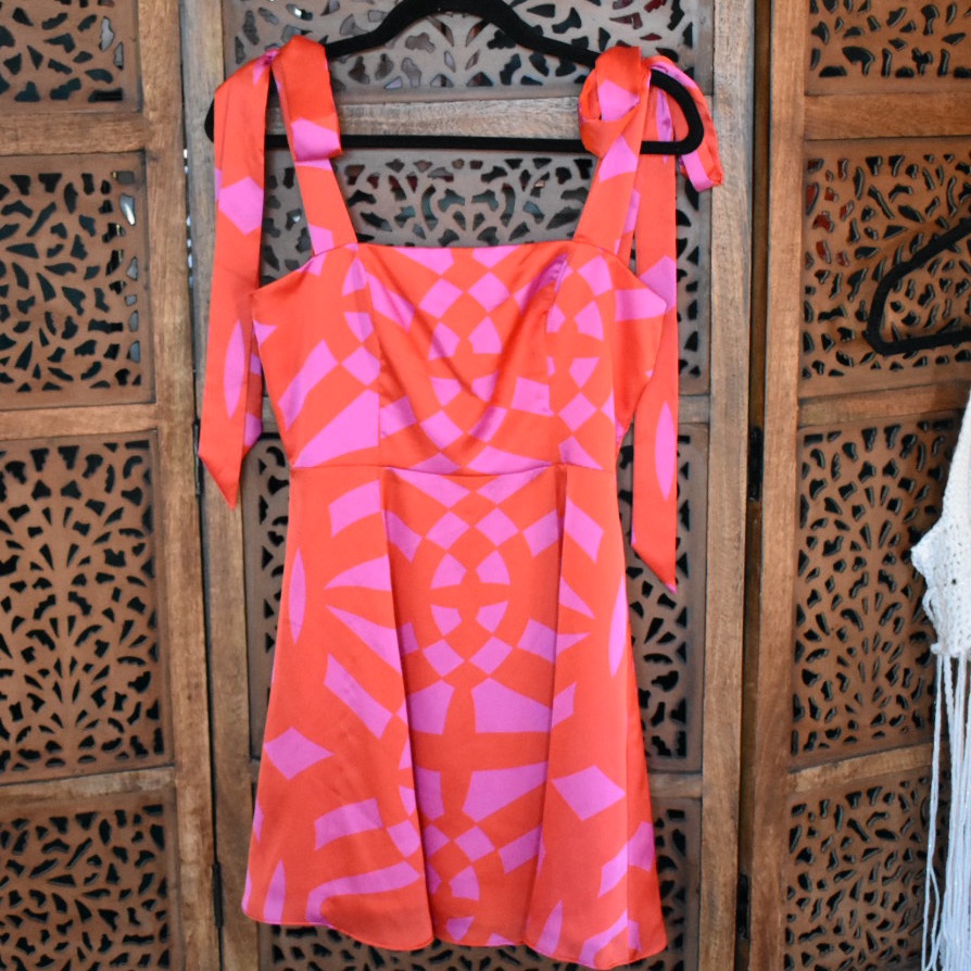 Gianni Bini Venita Aspen Aria Geometric Dress. Nwt